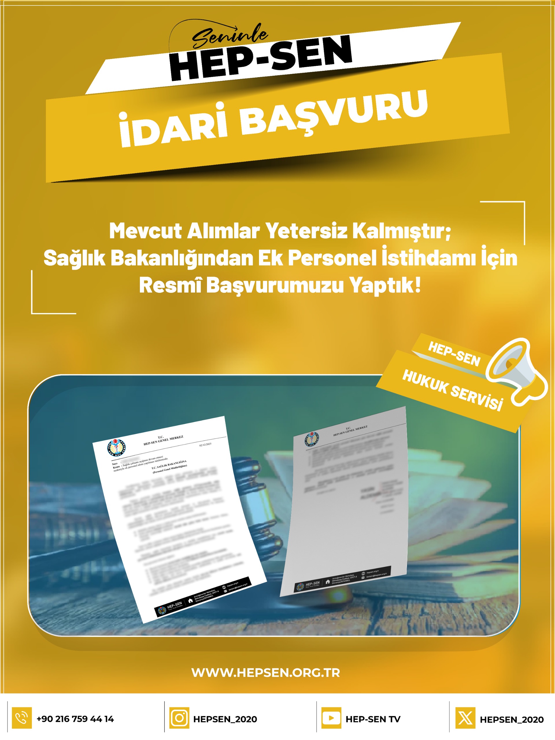 Mevcut Alımlar Yetersiz! HEP-SEN’den Sağlık Bakanlığı’na “Acil Ek Personel Alımı” Çağrısı